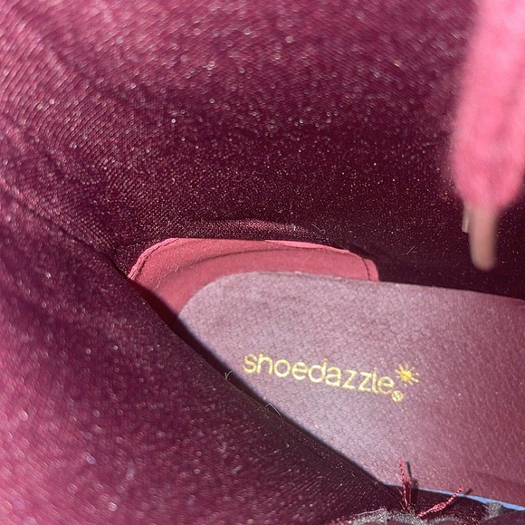 Womens New Shoedazzle Gabrela Lace-Up Flat Boot Color: Oxblood - Picture 13 of 14
